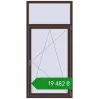 Ціноутворення Вікна 950x2000 мм Altest Pony 375 RAL 8017 Chocolate brown з двох сторін. Ціна: ₴19,481.77
