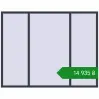 Ціноутворення Вікна 2300x1800 мм REHAU Euro 60 ANTHRACITE_GREY_STRUKTURAL з двох сторін. Ціна: ₴14,934.89