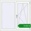 Ціноутворення Вікна 1100x1080 мм REHAU Euro 70 Білий (RAL 9016) з двох сторін. Ціна: ₴8,482.35