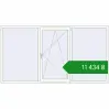 Ціноутворення Вікна 2600x1400 мм REHAU Euro 60 Білий (RAL 9016) з двох сторін. Ціна: ₴11,433.73