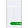 Ціноутворення Вікна 1000x1800 мм REHAU Euro 70 Білий (RAL 9016) з двох сторін. Ціна: ₴8,818.74