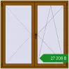 Ціноутворення Вікна 1500x1500 мм REHAU SYNEGO MD GOLDEN OAK з двох сторін. Ціна: ₴27,207.56