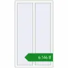 Ціноутворення Вікна 880x1550 мм REHAU Euro 70 Білий (RAL 9016) з двох сторін. Ціна: ₴6,146.49