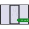 Ціноутворення Вікна 2800x1960 мм REHAU Euro 60 BLACK_ULTI-MATT з двох сторін. Ціна: ₴23,545.75