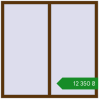 Ціноутворення Вікна 1500x1500 мм REHAU Euro 70 WALNUT з двох сторін. Ціна: ₴12,350.09