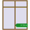 Ціноутворення Вікна 1550x1820 мм REHAU Euro 70 LIGHT_OAK з двох сторін. Ціна: ₴17,736.86