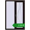 Ціноутворення Вікна 1000x1500 мм REHAU Euro 60 BLACK_BROWN з двох сторін. Ціна: ₴9,938.78