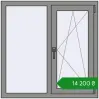 Ціноутворення Вікна 1000x1000 мм Altest Pony 375 RAL 9007 Grey aluminium з двох сторін. Ціна: ₴14,200.00
