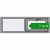 Ціноутворення Вікна 1200x400 мм Altest Pony 375 RAL 9007 Grey aluminium з двох сторін. Ціна: ₴9,122.22