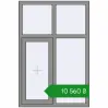 Ціноутворення Вікна 1000x1500 мм Altest Pony 375 RAL 9007 Grey aluminium з двох сторін. Ціна: ₴10,560.34
