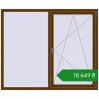 Ціноутворення Вікна 1800x1500 мм REHAU Euro 70 WALNUT з двох сторін. Ціна: ₴18,648.52