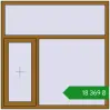 Ціноутворення Вікна 1500x1500 мм REHAU SYNEGO MD LIGHT_OAK з двох сторін. Ціна: ₴18,368.99