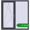 Ціноутворення Вікна 1300x1380 мм REHAU Euro 60 ANTHRACITE_GREY_STRUKTURAL з двох сторін. Ціна: ₴10,365.65