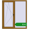 Ціноутворення Вікна 1300x1500 мм REHAU Euro 60 LIGHT_OAK з двох сторін. Ціна: $242.44