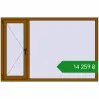 Ціноутворення Вікна 1800x1180 мм REHAU Euro 60 GOLDEN OAK з двох сторін. Ціна: ₴14,259.49