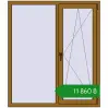 Ціноутворення Вікна 1300x1500 мм REHAU Euro 70 LIGHT_OAK з двох сторін. Ціна: ₴11,859.59