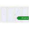 Ціноутворення Вікна 2900x1600 мм REHAU Euro 70 Білий (RAL 9016) з двох сторін. Ціна: ₴29,623.26