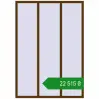 Ціноутворення Вікна 1550x2200 мм REHAU Euro 70 WALNUT з двох сторін. Ціна: ₴22,514.77