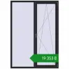 Ціноутворення Вікна 1470x2070 мм REHAU Euro 70 BLACK_ULTI-MATT з двох сторін. Ціна: ₴19,352.59