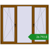 Ціноутворення Вікна 1900x1550 мм REHAU Euro 70 GOLDEN OAK з двох сторін. Ціна: ₴26,793.23