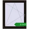 Ціноутворення Вікна 1000x1200 мм REHAU Euro 60 BLACK_BROWN з двох сторін. Ціна: ₴8,134.44