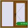 Ціноутворення Вікна 1035x1040 мм REHAU Brillant-Design GOLDEN OAK з двох сторін. Ціна: ₴16,545.72