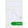Ціноутворення Вікна 825x1360 мм REHAU Euro 70 Білий (RAL 9016) з двох сторін. Ціна: ₴6,698.65