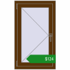 Ціноутворення Вікна 600x1000 мм REHAU Euro 60 WALNUT з двох сторін. Ціна: $124.37