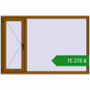 Ціноутворення Вікна 1800x1180 мм REHAU Euro 60 GOLDEN OAK з двох сторін. Ціна: ₴15,278.02