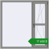Ціноутворення Вікна 1500x1500 мм Altest Pony 375 RAL 9007 Grey aluminium з двох сторін. Ціна: ₴17,657.99
