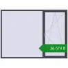 Ціноутворення Вікна 2750x2000 мм REHAU Brillant-Design ANTHRACITE_GREY_STRUKTURAL з двох сторін. Ціна: ₴36,573.79