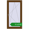 Ціноутворення Вікна 800x1500 мм REHAU Euro 70 WALNUT з двох сторін. Ціна: ₴10,639.03