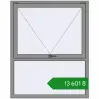 Ціноутворення Вікна 1200x1500 мм Altest Pony 375 RAL 9007 Grey aluminium з двох сторін. Ціна: ₴13,601.49