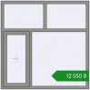 Ціноутворення Вікна 1500x1500 мм Altest Pony 375 RAL 9007 Grey aluminium з двох сторін. Ціна: ₴12,550.24
