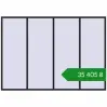 Ціноутворення Вікна 3200x2250 мм REHAU Euro 70 BLACK_ULTI-MATT з двох сторін. Ціна: ₴35,404.96