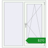 Ціноутворення Вікна 1200x1300 мм REHAU Euro 70 LIGHT_OAK ззовні. Ціна: $269.85