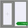 Ціноутворення Вікна 1000x1000 мм Altest Pony 375 RAL 9007 Grey aluminium з двох сторін. Ціна: ₴7,941.88