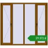 Ціноутворення Вікна 2000x1800 мм REHAU Euro 60 GOLDEN OAK з двох сторін. Ціна: ₴29,371.60