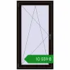 Ціноутворення Вікна 800x1500 мм REHAU Euro 70 BLACK_BROWN з двох сторін. Ціна: ₴10,559.31