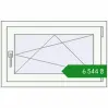 Ціноутворення Вікна 800x500 мм REHAU Brillant-Design Білий (RAL 9016) з двох сторін. Ціна: ₴6,544.00