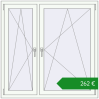Ціноутворення Вікна 1300x1300 мм REHAU Euro 70 Білий (RAL 9016) з двох сторін. Ціна: €262.17