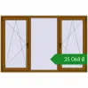 Ціноутворення Вікна 2070x1350 мм REHAU Euro 60 GOLDEN OAK з двох сторін. Ціна: ₴25,068.08