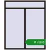 Ціноутворення Вікна 1600x1900 мм REHAU Euro 60 BLACK_BROWN з двох сторін. Ціна: ₴11,258.28