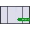 Ціноутворення Вікна 3070x1850 мм REHAU Euro 60 ANTHRACITE_GREY_STRUKTURAL з двох сторін. Ціна: ₴18,979.63