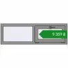Ціноутворення Вікна 1300x400 мм Altest Pony 375 RAL 9007 Grey aluminium з двох сторін. Ціна: ₴9,359.01
