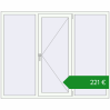 Ціноутворення Вікна 1800x1450 мм REHAU Euro 60. Ціна: €220.61