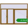 Ціноутворення Вікна 2500x1900 мм REHAU Euro 70 LIGHT_OAK з двох сторін. Ціна: ₴42,953.82