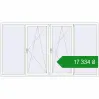 Ціноутворення Вікна 2800x1550 мм REHAU Euro 60 Білий (RAL 9016) з двох сторін. Ціна: ₴17,334.04