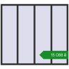 Ціноутворення Tilt-and-Turn 2000x1800 mm REHAU Euro 60 ANTHRACITE_GREY_GLATT two-sided. Ціна: ₴15,088.47