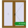 Ціноутворення Вікна 1300x1500 мм REHAU Euro 70 LIGHT_OAK з двох сторін. Ціна: ₴19,008.18